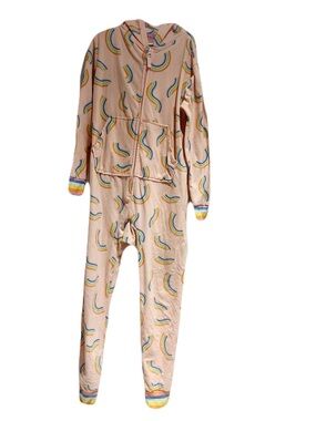 Cat & Jack rainbow zip up pajamas